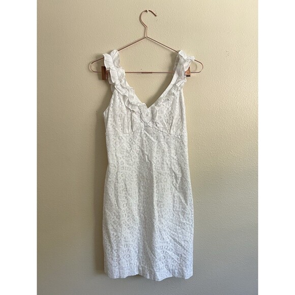 Lilly Pulitzer Phoebe Dress Resort White Lace Size 0 - Picture 4 of 13